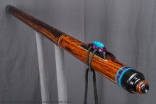 Cocobolo Native American Flute, Minor, Contra Bass E-3, #J12L (3)